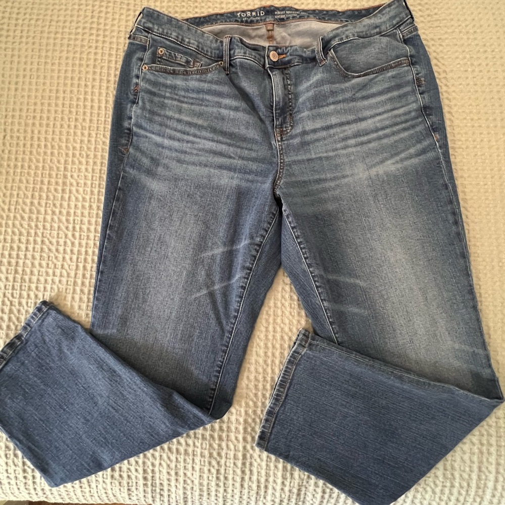 Torrid Women's Perfect Boyfriend Ankle Stretch Jeans size 20R